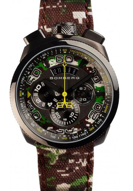 Replica Bomberg Bolt-68 BS45CHPGM.038.3 Camo Khaki Chronograph watches price